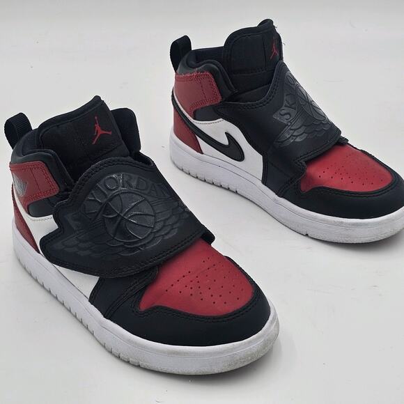 Nike Boys Sky Jordan 1 BQ7197-016 Size 12c Red Basketball Shoes Sneakers - Picture 12 of 12